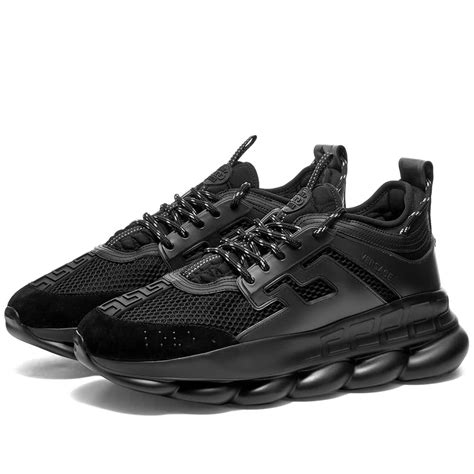 versace chain reaction sneakers black|Versace chain reaction pandabuy.